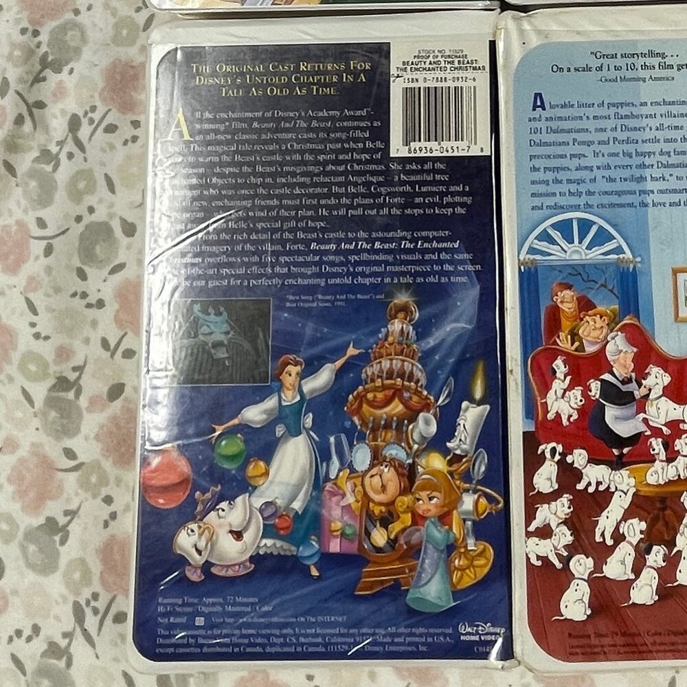 6 Disney VHS Tapes PLUS CHOICE of 1 More - Used - Picture 10 of 11